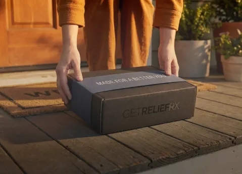 GLP-1 medication package prepared for monthly delivery to a telehealth patient